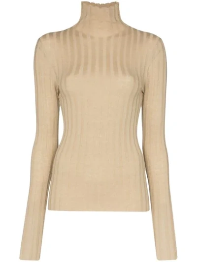 Shop Totême Palmi Knitted Jumper In Neutrals