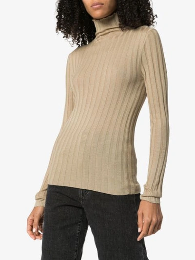 Shop Totême Palmi Knitted Jumper In Neutrals