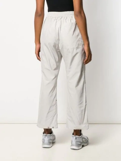 Shop A-cold-wall* Piped Trim Track Pants In Grey