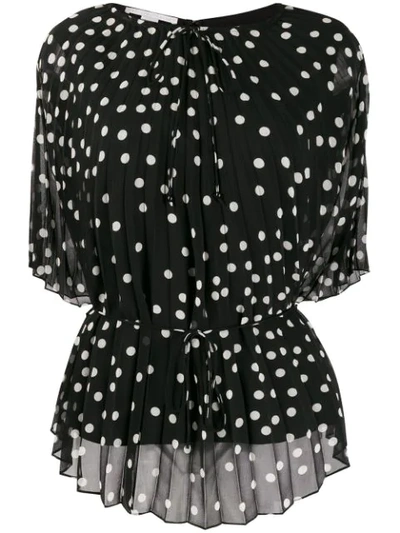 Shop Stella Mccartney Gepunktete Bluse In Black
