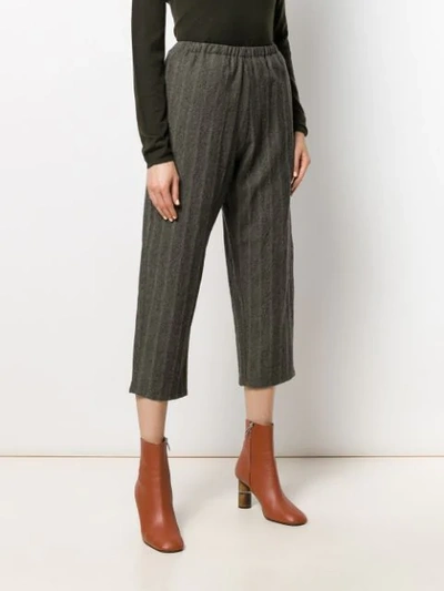 APUNTOB STRIPE WEAVE SLACKS - 灰色