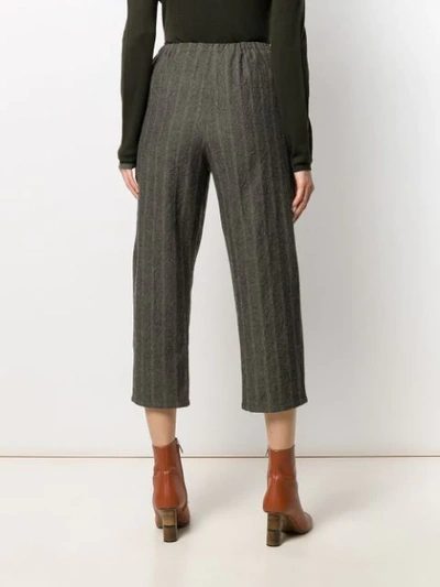 APUNTOB STRIPE WEAVE SLACKS - 灰色