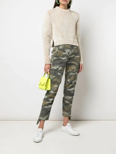 Shop Mother Camo Cargo Jeans In Green