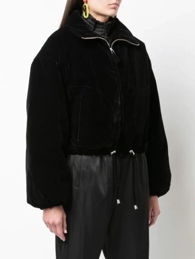 Shop Opening Ceremony Oversized Cropped Jacket In Black