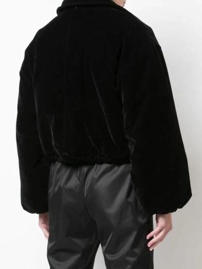 Shop Opening Ceremony Oversized Cropped Jacket In Black