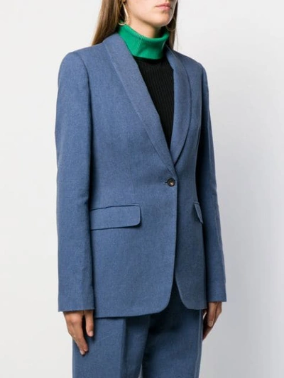 Shop Frenken Fitted Suit Jacket In Blue