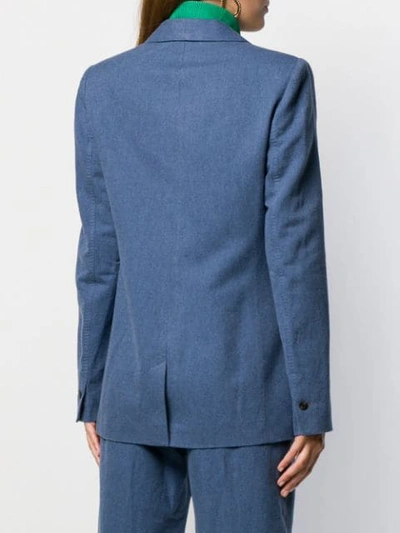 Shop Frenken Fitted Suit Jacket In Blue