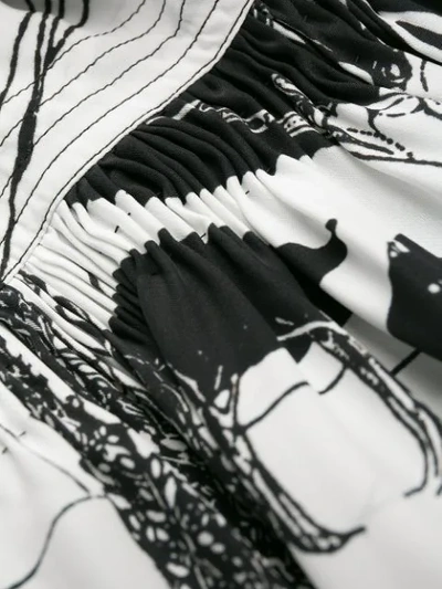 Shop Loewe Salome Print Shirt Dress In Black