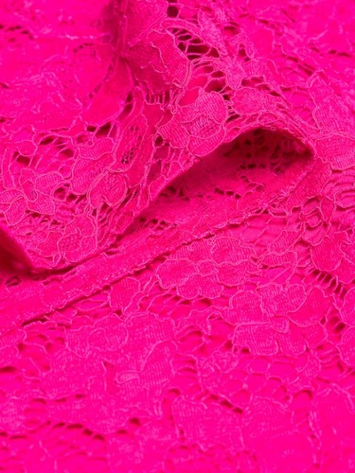 Shop Dolce & Gabbana Lace Shift Dress In Pink