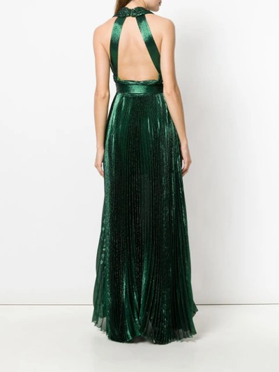 Shop Elie Saab Plunge Dress - Green