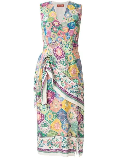 Shop Altuzarra Silk Sade Dress In Multicolour