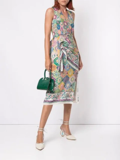 Shop Altuzarra Silk Sade Dress In Multicolour