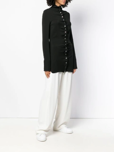 Shop Jil Sander Long Sleeve Top - Black