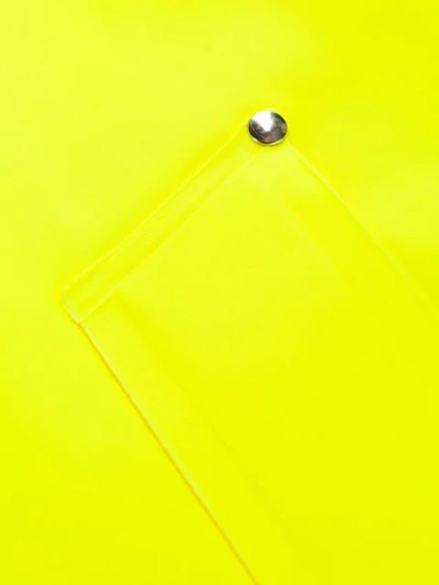 Shop Stutterheim Hooded Raincoat In Yellow