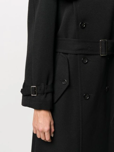 Shop Comme Des Garçons Comme Des Garçons Oversized Collar Coat In Black