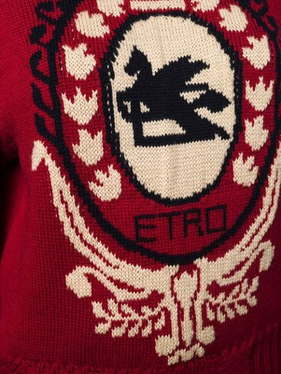 Shop Etro Pullover Mit Farbkontrast In 0601 Red