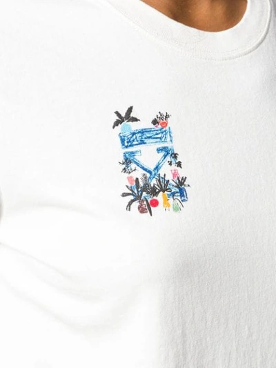 Shop Off-white Arrows Sketch Print T-shirt In White