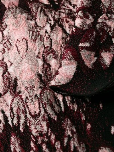 Shop Alexander Mcqueen Intarsia Knit Floral Skirt In 5018