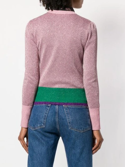 Shop Coach Spooky Cottage Crew Neck Sweater - Pink