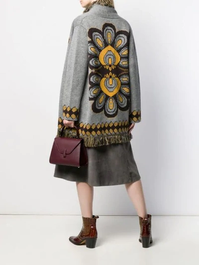 Shop Allude Cardigan Mit Fransen In Brown