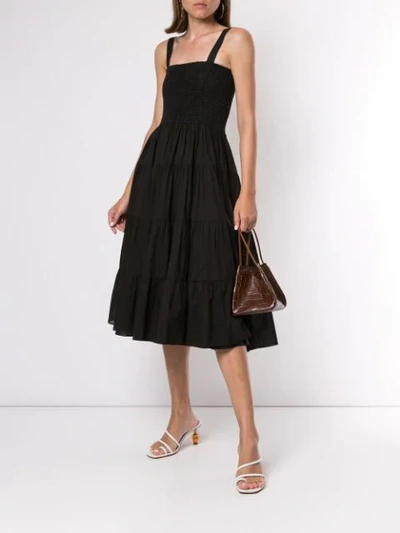 Shop Aje Ausgestelltes Kleid Mit Raffung In Black