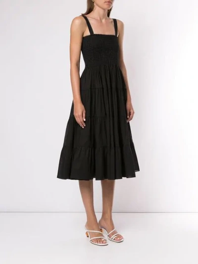 Shop Aje Ausgestelltes Kleid Mit Raffung In Black