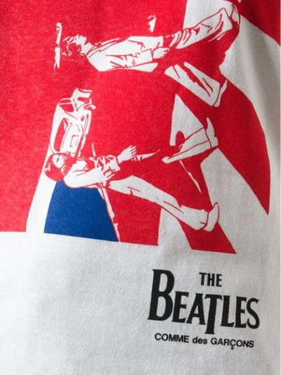 Shop Comme Des Garçons Cdg X The Beatles Union Jack T-shirt In White