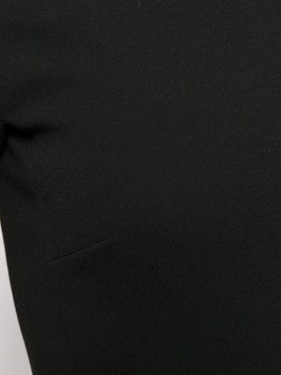Shop Victoria Beckham Short Sleeve Fitted Dress In Black