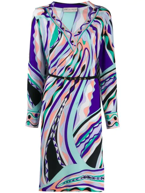 abstract midi dress