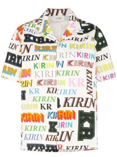 Shop Kirin Peggy Gou Logo Print Short Sleeve Shirt In Green