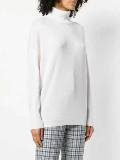 Shop Incentive! Cashmere Cashmere Turtleneck Sweater - White