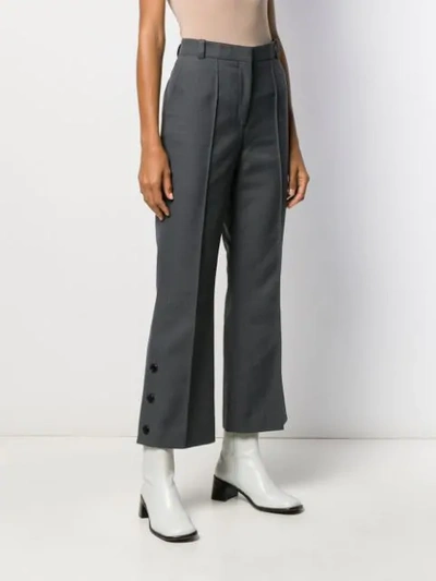 Rokh Wide-leg Tailored Trousers In Grey