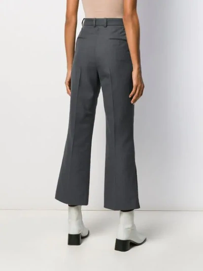 Rokh Wide-leg Tailored Trousers In Grey