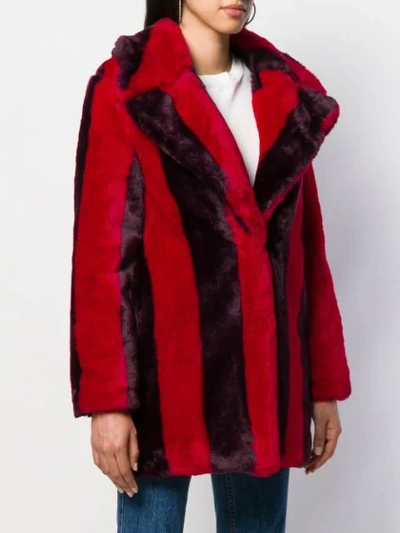 Marcelo Burlon County Of Milan Striped Faux In Red