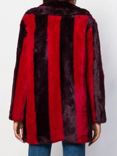 Marcelo Burlon County Of Milan Striped Faux In Red