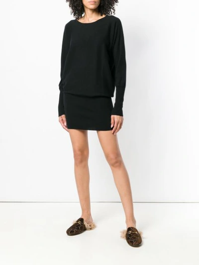 Shop Allude Cashmere Jumper Dress - Black