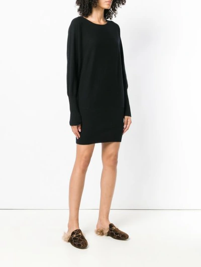 Shop Allude Cashmere Jumper Dress - Black