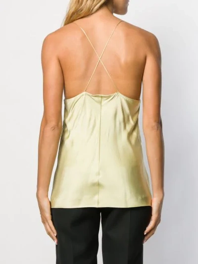 Shop Haider Ackermann V-neck Slip Top In Yellow