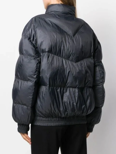 Shop Isabel Marant Étoile Puffer Jacket In 02fk Faded Black