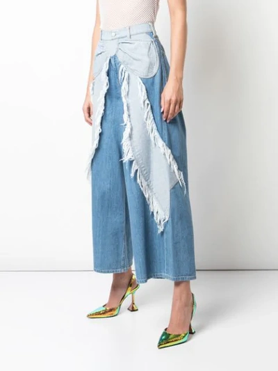 Shop Tsumori Chisato Bow Embellished Cropped Trousers In 12