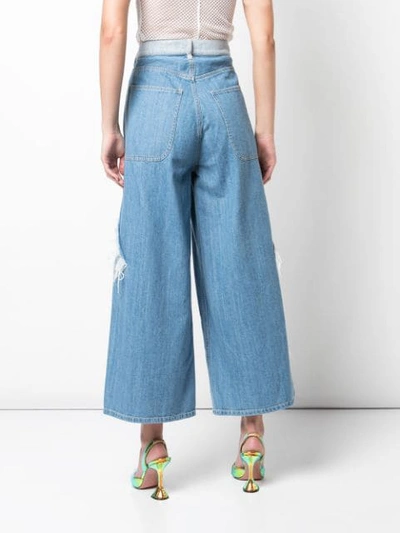 Shop Tsumori Chisato Bow Embellished Cropped Trousers In 12