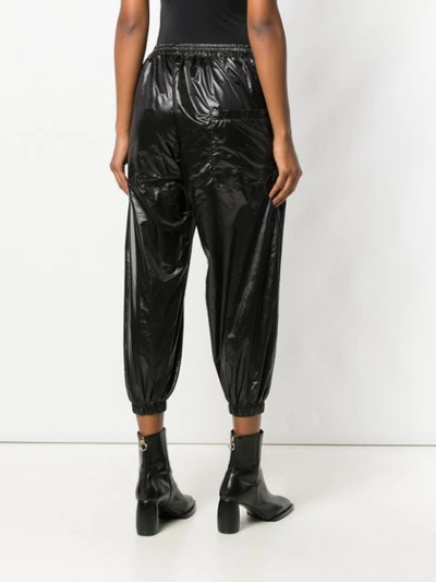 Shop Barbara Bologna 'plastic' Cropped Trousers - Black