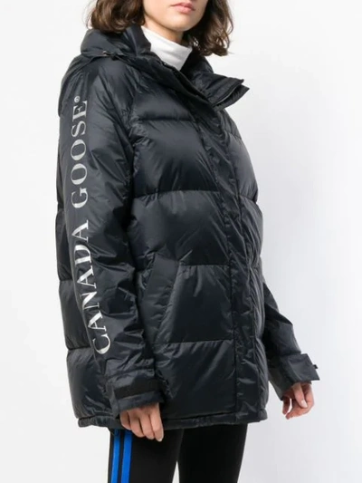Shop Canada Goose Oversized Padded Coat In Black