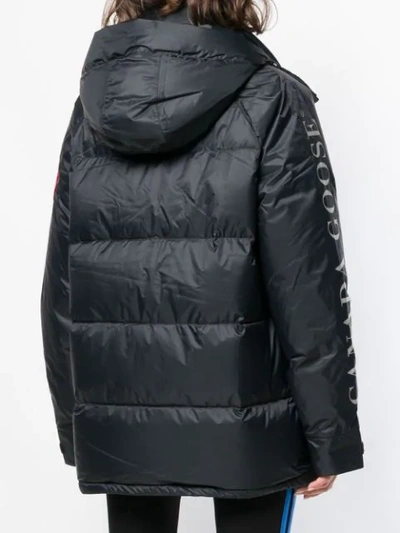 Shop Canada Goose Oversized Padded Coat In Black