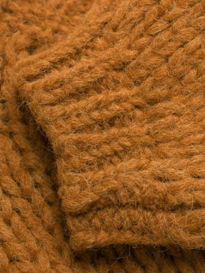 Shop Vanessa Bruno Cable Knit Jumper In Orange