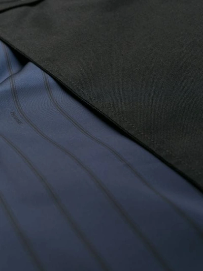 Shop Monse Inside Out Pinstripe Pocket Trousers In Blue