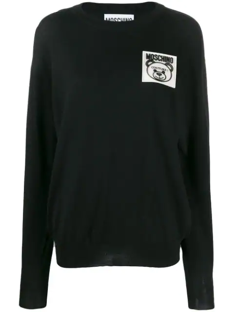 teddy jumper black