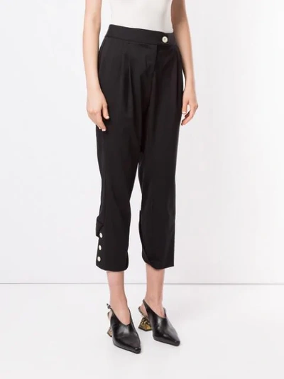 Shop Kitx Ember Tapered Trousers In Black