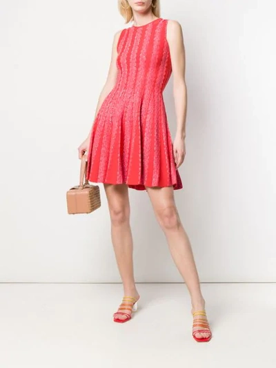 Shop Antonino Valenti Flared Style Dress In Red