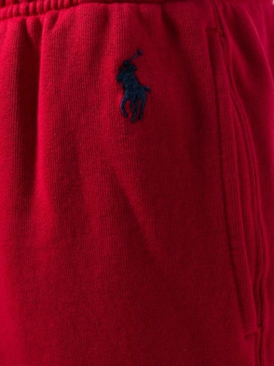 Shop Polo Ralph Lauren Drawstring Waist Trousers In Red